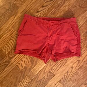 Womens shorts - not sure of brand,size, measures like a 10 - red
